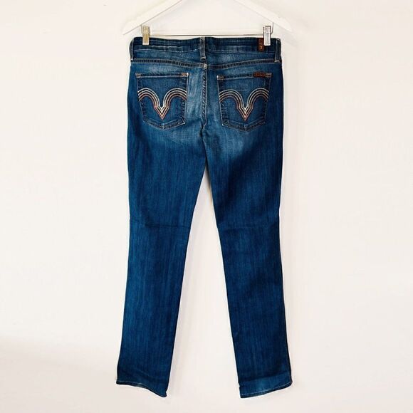 7FAMK 7 For All Mankind Kate Slim Straight Jeans - Picture 2 of 6